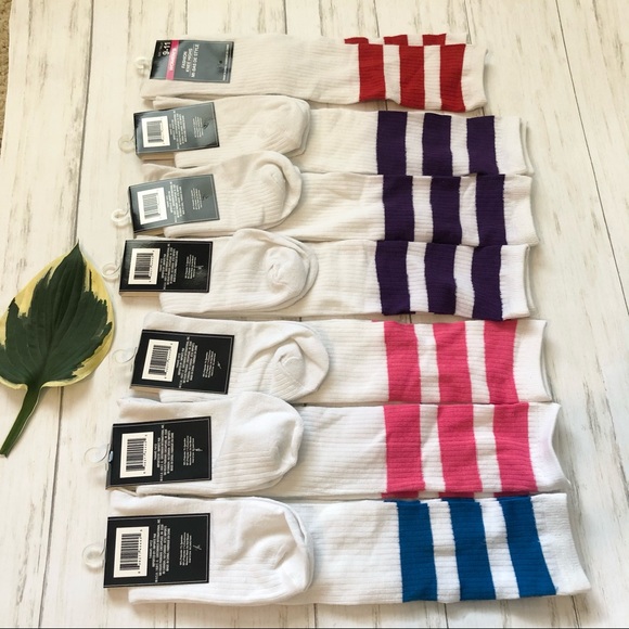 Other - 7 pairs ladies knee high tube socks soccer sz 9-11